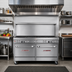 Thumbnail image #2 for Southbend Ultimate 60-Inch Gas Restaurant Range with 8 Open Burners, Standard Oven, and Cabinet Base