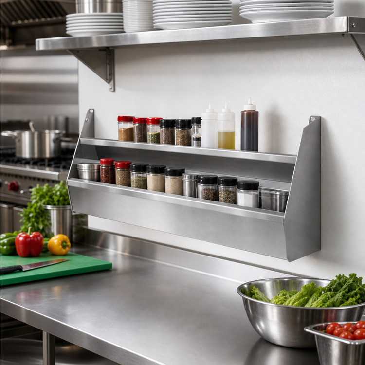 Product image #2 for CHOICE Double Stainless Steel Speed Rail, 55 Inch W x 10 Inch D
