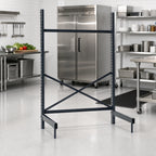 Thumbnail image #2 for Metro SmartLever SM761848-KIT Cantilevered Shelving Starter Base Kit, 48"W x 18"D Shelf Compatibility, 76-3/8"H, Epoxy-Coated Steel