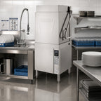Thumbnail image #2 for Hobart Warewash AM16T-BAS-2 Tall High-Temperature Door-Type Dishwasher, Electric, 60 Racks/Hour, Straight-Through or Corner
