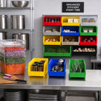 Thumbnail image #2 for Quantum QUS265 Stackable/Hanging Polypropylene Shelf Bin, 8-1/4 x 18 x 9 Inches Case of 6