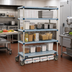 Thumbnail image #2 for MetroMax Q 5-Shelf Mobile Polymer Shelving Starter Unit, 60W x 18D x 80H