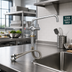 Thumbnail image #2 for equip Single-Hole Deck-Mount Pantry Faucet with 12-Inch Swing Nozzle and 18-Inch Flexible Inlets