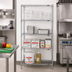 Thumbnail image #2 for Eagle Group S4-74-2430C 4-Tier Wire Shelving Starter Unit, 30 x 24 x 74 Inches, Chrome-Plated