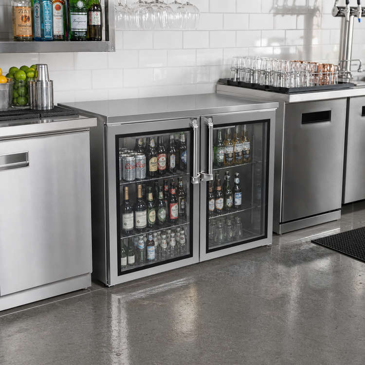 Product image #2 for Krowne Remote Two-Section Back Bar Storage Cabinet, 48 Inch W x 24 Inch D