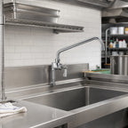 Thumbnail image #2 for Krowne Royal Series 21-140L 14-Inch Low-Lead Add-On Faucet for Pre-Rinse Bases, Polished Nickel-Chromium, 3/8-Inch NPT Connections