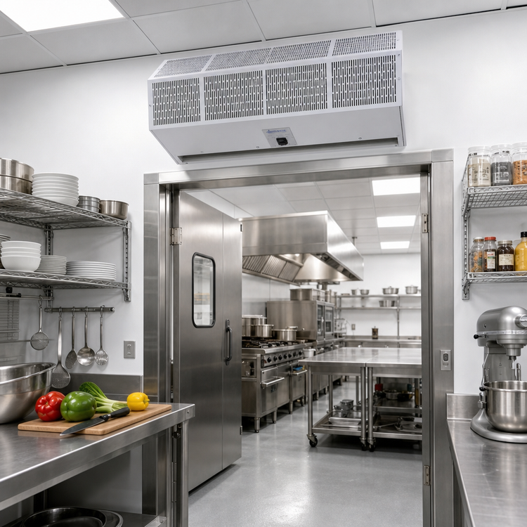 Product image #2 for Berner Commercial High Performance 10 96-Inch Ambient Air Curtain, 3-Motor, 1/2 HP