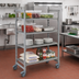 Thumbnail image #3 for Cambro Camshelving Premium 4-Tier Mobile Starter Polymer Shelving Unit, 24