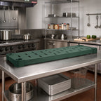 Thumbnail image #2 for Eagle Group Quik-Set SHDS2460VGL Louvered Solid Shelf, 60 x 24 Inch, 14-Gauge Galvanized Steel, Green Epoxy Finish
