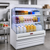 Thumbnail image #2 for Howard-McCray Ovation Series Dairy Open Merchandiser, 99-Inch Wide, 2 Rows of Lighted Shelves, Self-Contained Refrigeration