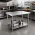 Thumbnail image #2 for 24 x 48 x 34-Inch Stainless Steel Work Table with Undershelf