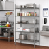 Thumbnail image #2 for Eagle Group Valu-Master 5-Tier Wire Add-On Shelving Unit, 30 x 24 x 86 Inches, Pewter Gray Epoxy Finish