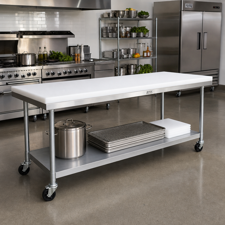 Product image #2 for John Boos 108 Inch x 30 Inch Reversible Poly Replacement Work Table Top