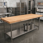 Thumbnail image #2 for John Boos BKSC86O Bakers' Work Table Top, Edge Grain Northern Hard Rock Maple, 168 x 30 x 2-1/4 Inches, Penetrating Oil Finish