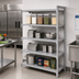 Thumbnail image #3 for Camshelving® Premium Add-On Unit — 4-Shelf Solid Polypropylene Shelves, 24 Inches D x 60 Inches L x 72 Inches H (Speckled Gray)
