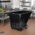 Thumbnail image #2 for Rubbermaid Commercial Products Mobile Open Top Tilt Truck Trash Cart, 1-1/2 Cu. Yd. Capacity, Black