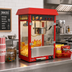 Thumbnail image #3 for Countertop Electric Popcorn Popper Machine with 8 oz Kettle, Tempered Glass Panels, and Lighted Cabinet