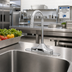 Thumbnail image #2 for ChekPoint Low-Lead Touchless Electronic Deck-Mount Faucet with 4-Inch Centers and 4-1/8-Inch Gooseneck Spout