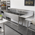 Thumbnail image #2 for John Boos Pro-Bowl 4-Compartment Sink with 36-Inch Right Drainboard, 14-Gauge Stainless Steel