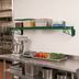 Thumbnail image #2 for Quantum Wall-Mount Cantilever Single Wire Shelf, 72W x 24D, Green Epoxy Antimicrobial Finish