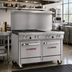 Thumbnail image #2 for Southbend Ultimate 48-Inch Gas Restaurant Range with 4 Burners, 24-Inch Griddle, and 2 Space Saver Ovens