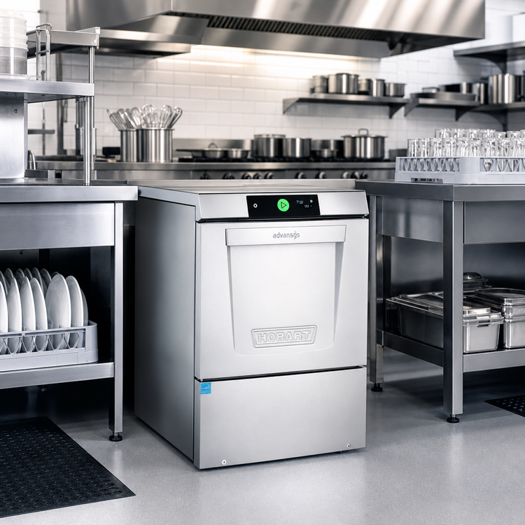 Product image #2 for Hobart Advansys LXNR-2 Undercounter High-Temperature Dishwasher with Steam Elimination and Energy Recovery