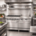 Thumbnail image #2 for IKON Cooking 60-Inch Natural Gas Commercial Range with 6 Open Burners, 24-Inch Griddle, and 2 Ovens