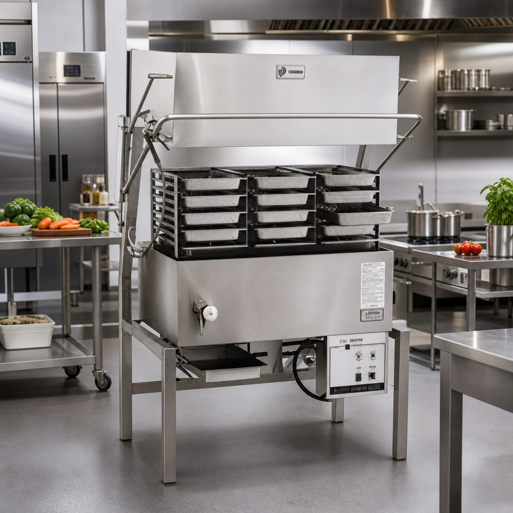 Product image #2 for Skittle SKG15-9 Gas Multi-Function Tilting Skillet / Braising Pan