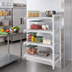 Thumbnail image #3 for Cambro Camshelving Premium 30-Inch Wide x 24-Inch Deep x 84-Inch High 4-Tier Vented Polymer Add-On Shelving Unit, Speckled Gray