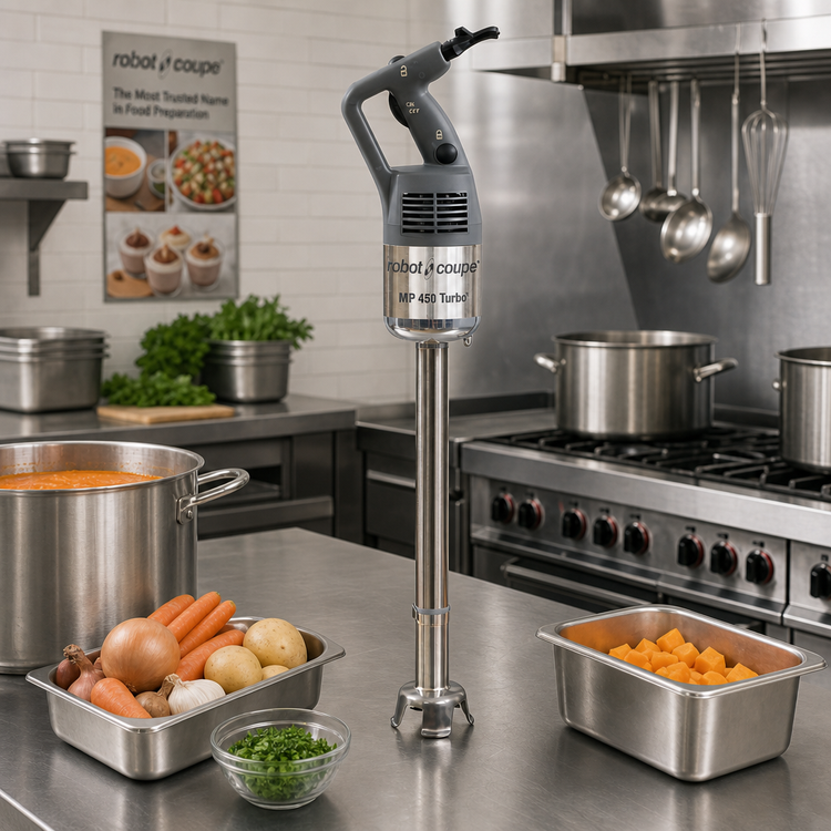 Product image #2 for Robot Coupe MP450 Commercial Power Mixer / Immersion Blender with 18-Inch Stainless Steel Shaft