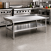 Thumbnail image #2 for Eagle Group 60-3/8-Inch Stainless Steel Griddle/Equipment Stand with Open Base and Undershelf