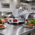 Thumbnail image #2 for Trento 8-Inch Manual Gravity Feed Commercial Meat Slicer, 1/5 HP, 110V, Belt-Driven