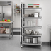 Thumbnail image #2 for Cambro Camshelving Elements XTRA 5-Tier Stationary Add-On Polymer Shelving Unit, 18 x 24 x 84 Inches, Speckled Gray