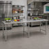 Thumbnail image #2 for Eagle Group Budget Series Flat Top Stainless Steel Work Table, 120 Inch W x 24 Inch D