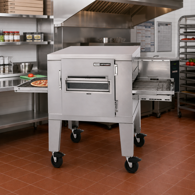 Product image #2 for Lincoln Impinger I 1400 Series FastBake Gas Conveyor Oven Package, Single Stack, 120V