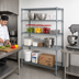 Thumbnail image #2 for Quantum 42-Inch Wide x 14-Inch Deep x 54-Inch High Wire Shelving Starter Kit with 4 Shelves, Gray Epoxy Finish