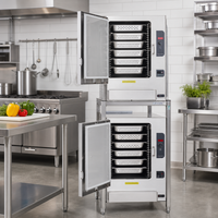 Cleveland Range Open Stainless Steel Double-Stack Equipment Stand for SteamChef Countertop Steamers