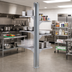 Thumbnail image #2 for Eagle Group Back-To-Back NSF Stainless Steel Floor-to-Ceiling Cantilever Shelving Upright, 60 Inch