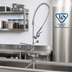 Thumbnail image #2 for T&S Brass EasyInstall Single-Hole Deck-Mount Pre-Rinse Unit with 12-Inch Add-On Faucet