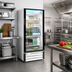 Thumbnail image #2 for Hoshizaki RM-10-HC-WHT 1-Section Reach-In Glass Door Merchandiser Refrigerator, 8.75 Cu. Ft., Bottom-Mount, White