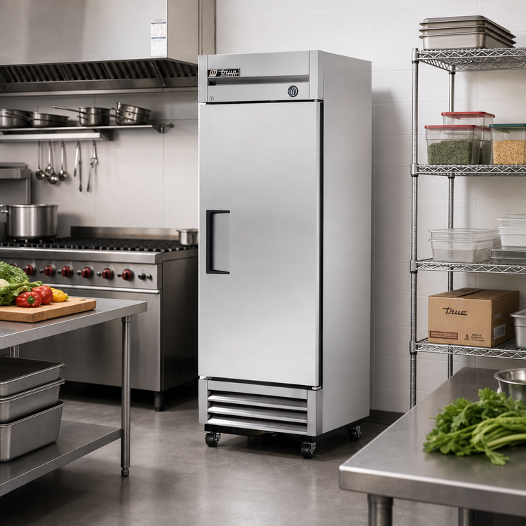 Product image #2 for True 1-Section Reach-In Freezer, Solid Door, 0°F, Bottom-Mounted Self-Contained Refrigeration