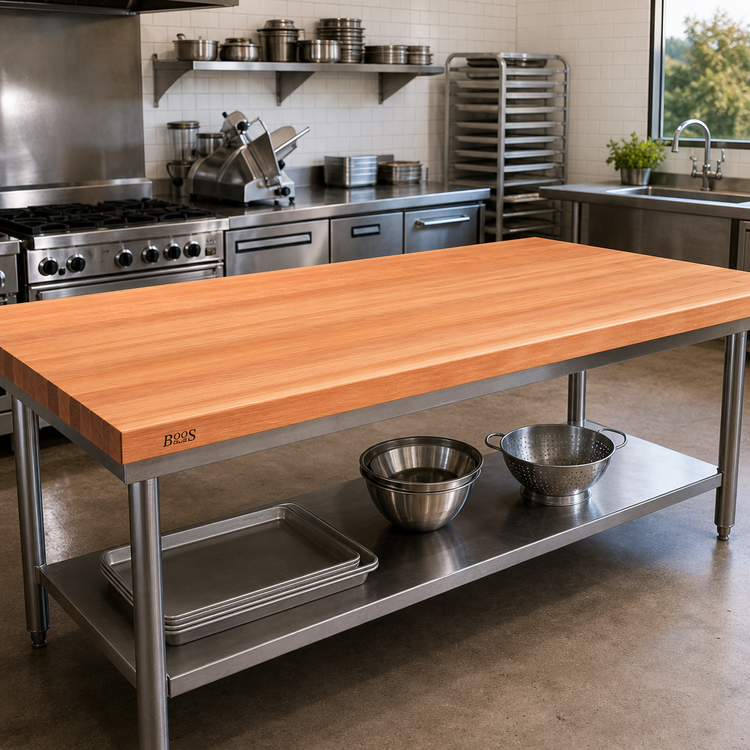 Product image #2 for Boos Block American Cherry Edge Grain Kitchen Countertop, 84 x 32 x 3 Inches, Varnique Finish