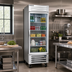 Thumbnail image #2 for Beverage-Air Vista® Series One-Section Reach-In Refrigerator with Glass Door, 25.97 Cu. Ft., Bottom-Mounted Self-Contained