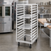 Thumbnail image #2 for Channel Double-Section Side-Loading Aluminum Oven Rack, 40-Pan Capacity, No Lift