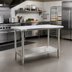 Thumbnail image #2 for Eagle Spec-Master 48-Inch x 30-Inch Flat Top Stainless Steel Work Table with Adjustable Undershelf