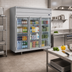 Thumbnail image #2 for Beverage-Air P-Series Three-Section Glass Door Reach-In Refrigerator, Top-Mounted Self-Contained, 68.34 Cu. Ft.