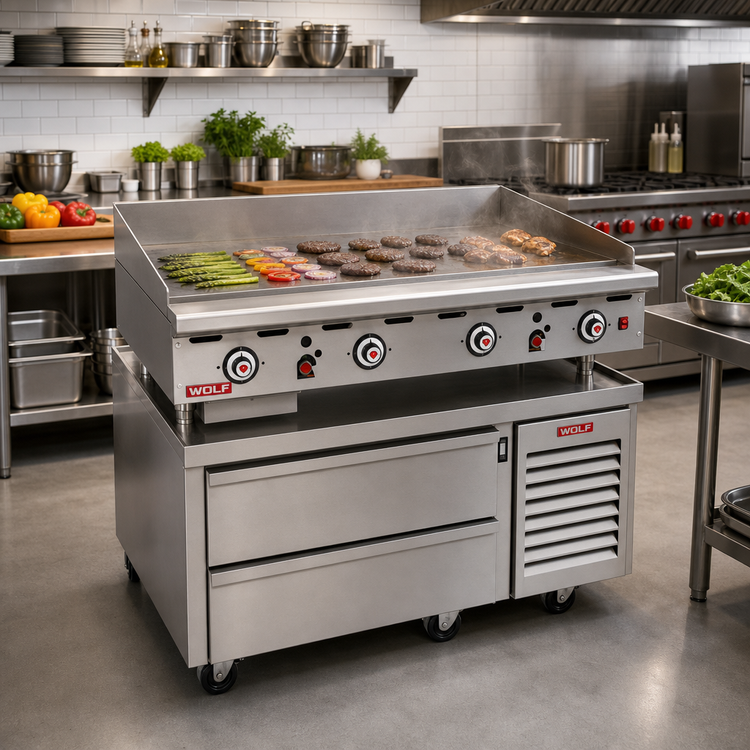 Product image #2 for Wolf Achiever 36-Inch One-Section Self-Contained Refrigerated Drawer Base with 2 Drawers