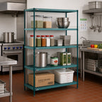 Thumbnail image #2 for Metro Super Erecta Pro PR-216063K3-S-4 4-Shelf Stationary Polymer Shelving Starter Unit, Green, 21"W x 60"D x 63"H