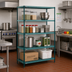 Thumbnail image #2 for Metro Super Erecta Pro 4-Shelf Stationary Polymer Shelving Starter Unit, 21