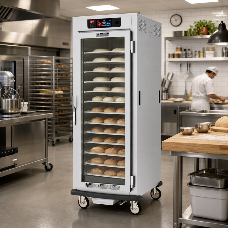 Product image #2 for Metro C5 9 Series Full-Height Pass-Thru Controlled Humidity Heated Holding and Proofing Cabinet with Glass and Solid Doors